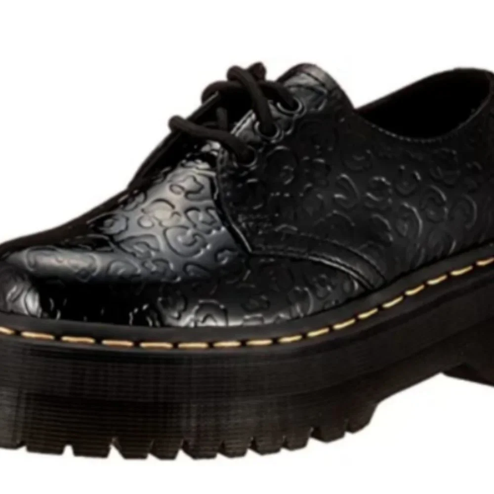 Dr. Martens 1461 Leopard Embossed Platform Oxford RARE FIND Size GreatReviews